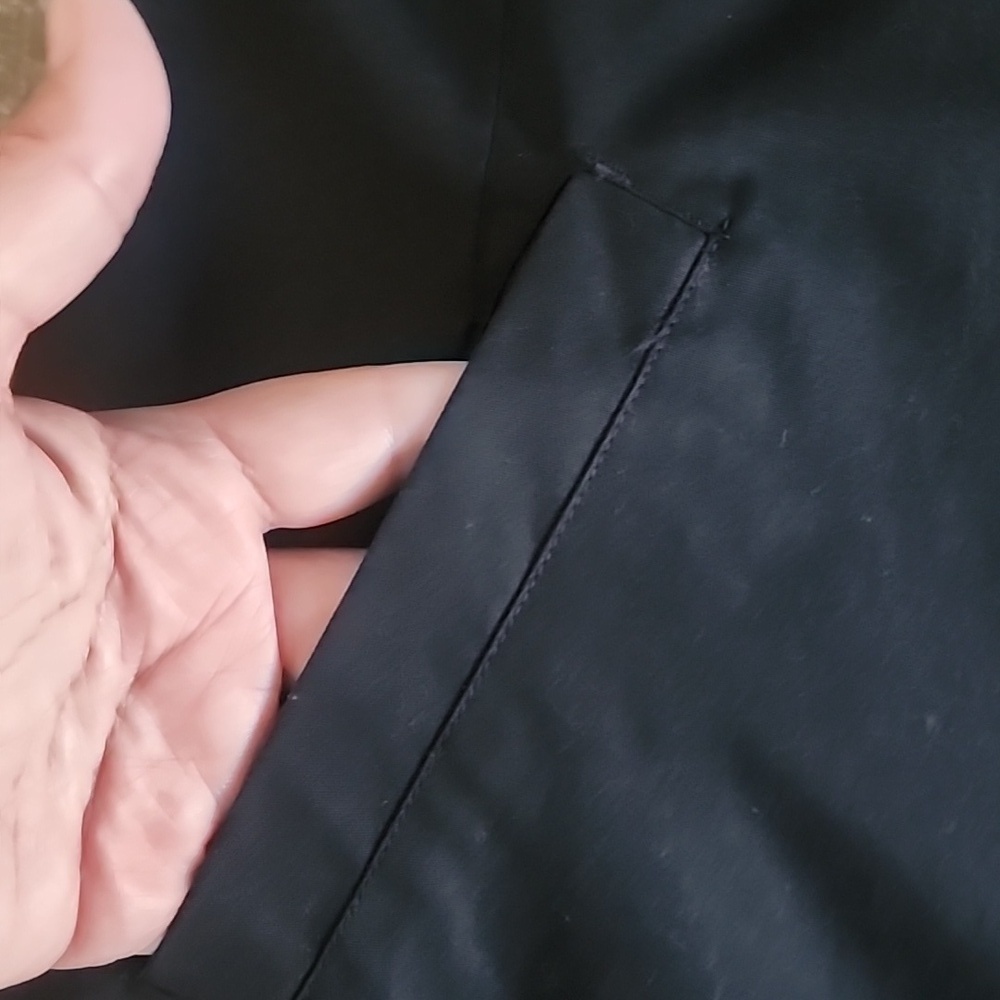 Vintage Eddie Bauer Black Outdoor Coat Classic Minimal Trench Jacket - Picture 10 of 10